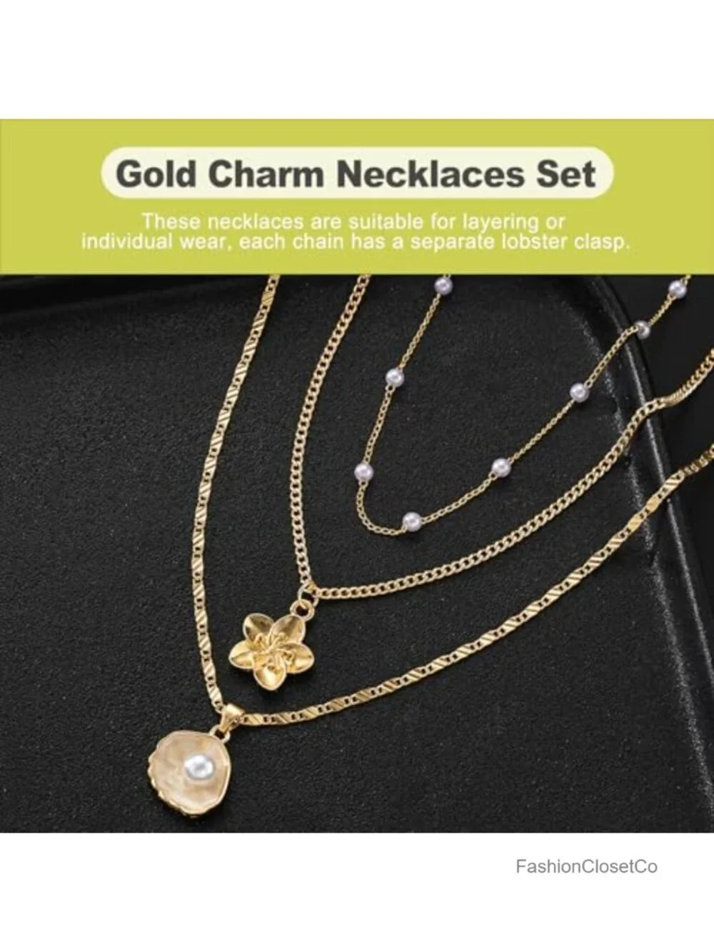 3-Piece Gold-Plated Cowrie Shell Necklace Set, Bohemian Beach Choker,